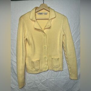 🧥💛 Vintage Jessica Sport Ribbed Knit Cardigan 💛🧥